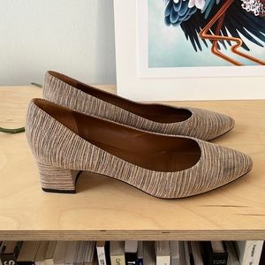 Aquatalia Pasha Suede Leather Heels